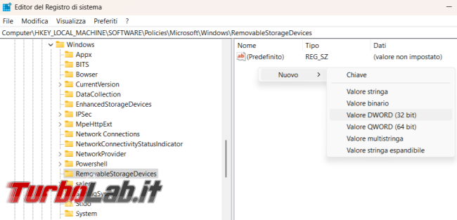 Disabilitare l’utilizzo pendrive computer