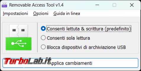 Disabilitare l’utilizzo pendrive computer