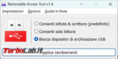 Disabilitare l’utilizzo pendrive computer
