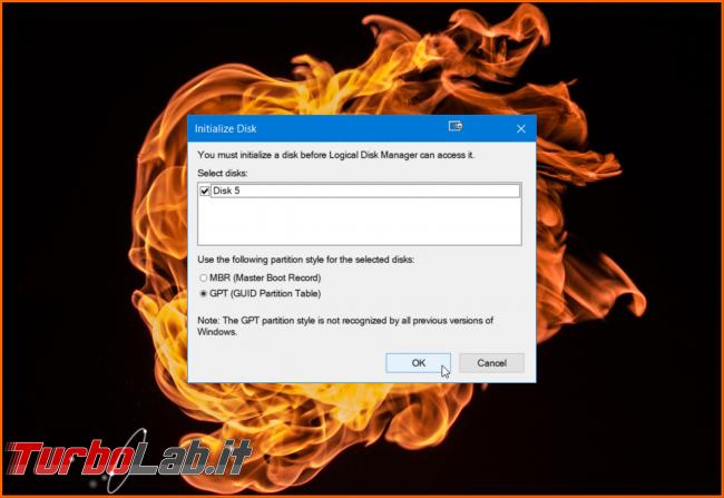 Disco non inizializzato: come inizializzare disco fisso / SSD Windows (MBR/GPT) - gpt mbr spotlight