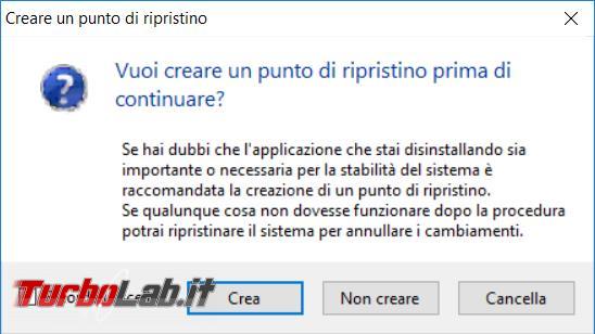 Disinstalla silenziosamente gruppi programmi Bulk Crap Uninstaller