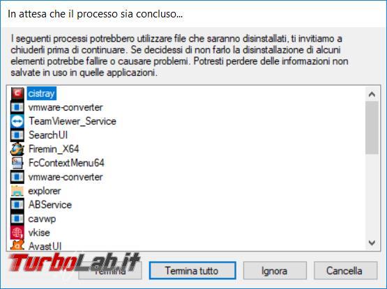 Disinstalla silenziosamente gruppi programmi Bulk Crap Uninstaller