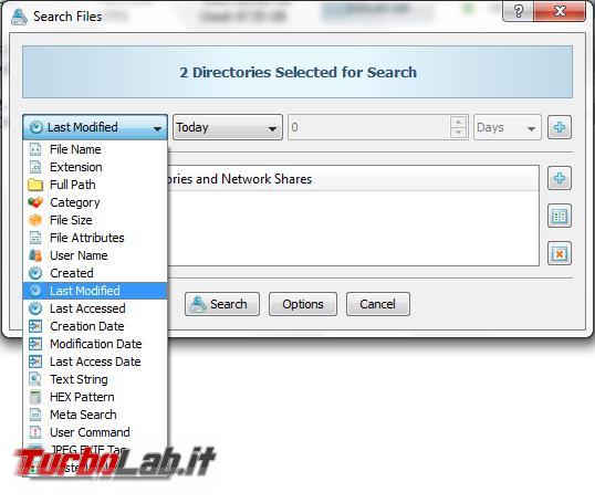DiskBoss ricerca analizza tipi file presenti hard disk