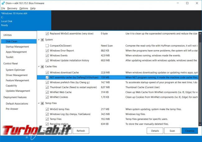 Dism++ l’ottimizzatore (estremo) Windows