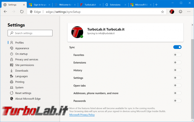 Disponibile ora: Microsoft Edge basato Chromium (preview) - zShotVM_1554764353