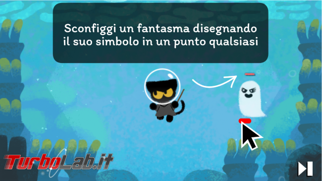 doodle Google Halloween ti sorprende simpatico videogioco - FrShot_1604126508
