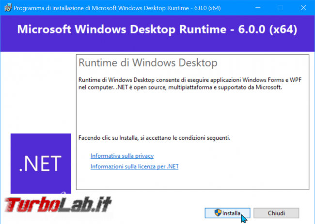 Download .NET Framework 8: ultima versione, setup completo, italiano Windows 11, Windows 10, Windows 8 Windows 7 (installazione offline Installer)