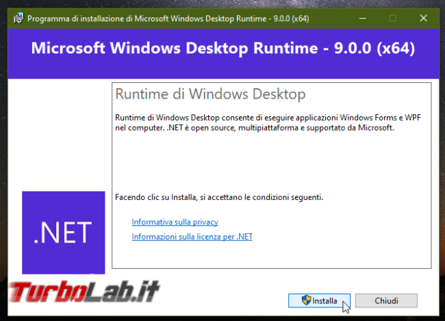 Download .NET Framework 9: ultima versione, setup completo, italiano Windows 11, Windows 10, Windows 8 Windows 7 (installazione offline Installer)