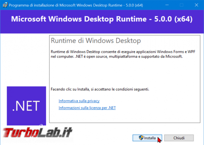 Download .NET Framework 9: ultima versione, setup completo, italiano Windows 11, Windows 10, Windows 8 Windows 7 (installazione offline Installer) - zShotVM_1605039211