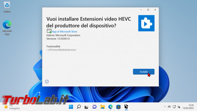 Download codec &quot;Estensioni video HEVC&quot; gratis: come aprire film MP4/MKV H.265 Windows 11 Windows 10 senza pagare 0,99 € (video)