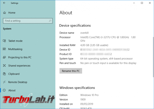 Download codec &quot;Estensioni video HEVC&quot; gratis: come aprire film MP4/MKV H.265 Windows 11 Windows 10 senza pagare 0,99 € (video) - Mobile_zShot_1574202904