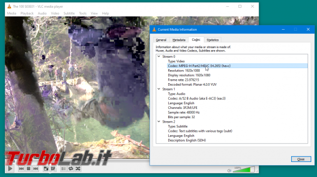 Download codec &quot;Estensioni video HEVC&quot; gratis: come aprire film MP4/MKV H.265 Windows 11 Windows 10 senza pagare 0,99 € (video) - VLC media player h.265