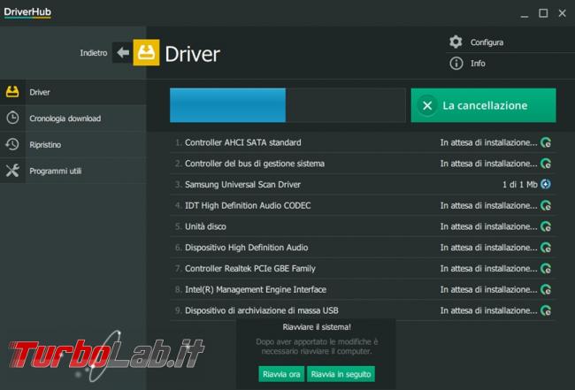 DriverHub risparmi tempo ricerca driver aggiornati computer