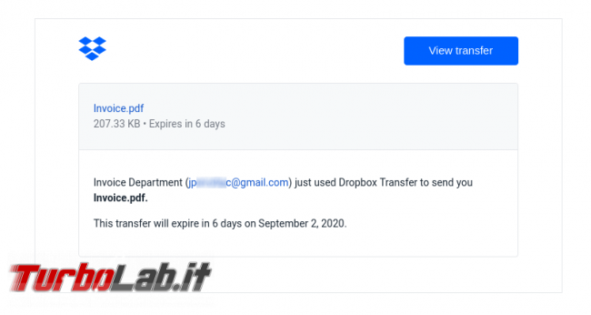 Email Dropbox: Invoice Department sent you &quot;Invoice.pdf&quot;. ' virus?