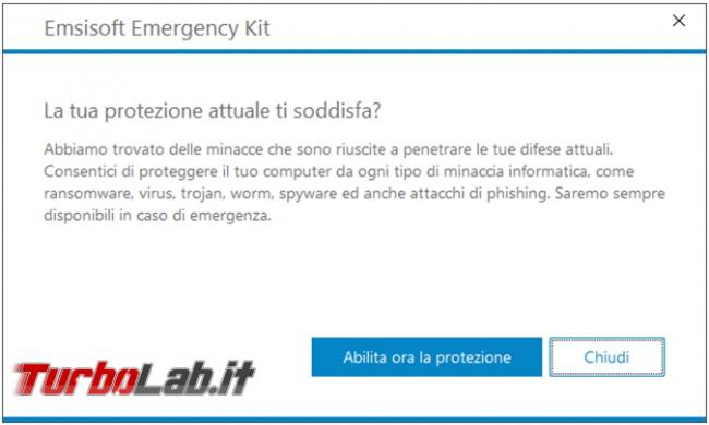Emsisoft Emergency Kit è kit tuttofare lotta malware (prova recensione 2019)