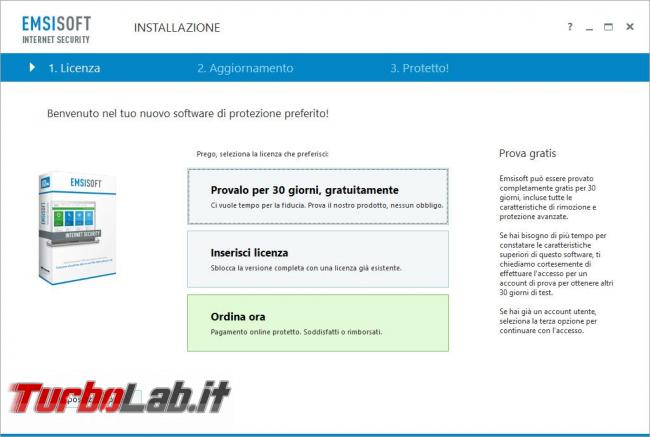 Emsisoft Internet Security 11 messo prova TurboLab.it