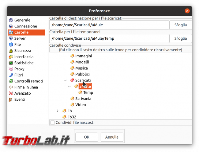 eMule Linux (Ubuntu): download, configurazione guida completa aMule (video) - Schermata del 2021-04-18 11-57-02