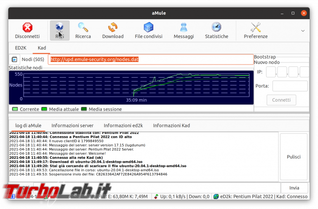 eMule Linux (Ubuntu): download, configurazione guida completa aMule (video) - Schermata del 2021-04-18 11-58-44