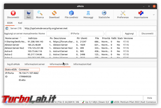 eMule Linux (Ubuntu): download, configurazione guida completa aMule (video) - Schermata del 2021-04-18 12-11-37