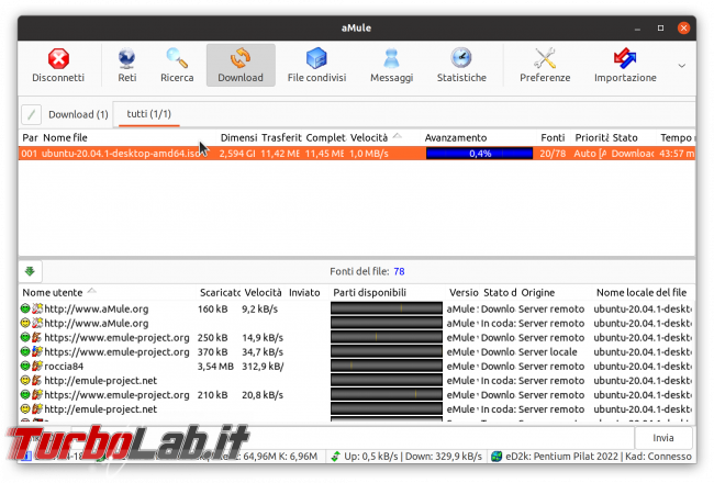 eMule Linux (Ubuntu): download, configurazione guida completa aMule (video) - Schermata del 2021-04-18 12-15-13