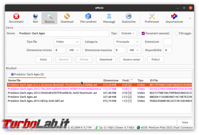 eMule Linux (Ubuntu): download, configurazione guida completa aMule (video) - Schermata del 2021-04-18 13-17-55