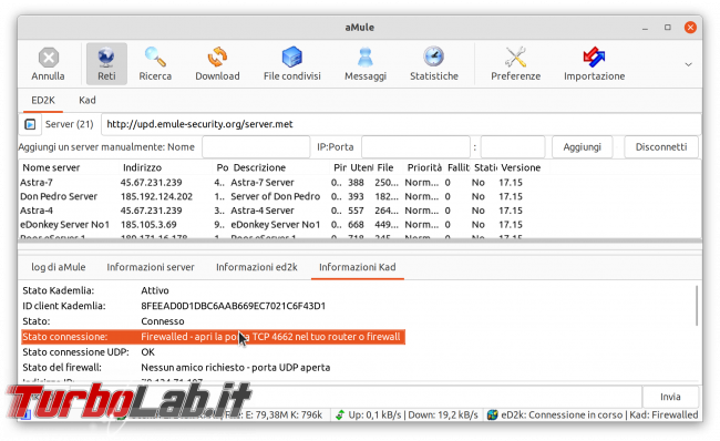 eMule Linux (Ubuntu): download, configurazione guida completa aMule (video) - Schermata del 2021-04-18 19-12-55