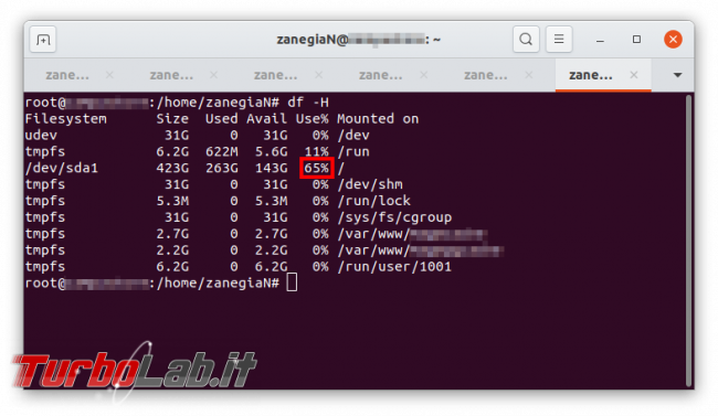 Errore Linux (Ubuntu) PHP: No space left on device ( spazio c'è). inode esauriti, Come risolvere? - No space left on device (1)