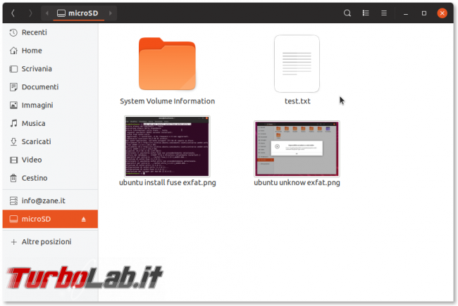 Errore unknown filesystem type 'exFAT' Ubuntu: come leggere/scrivere scheda SD/microSD macchina fotografica chiavette USB exFAT Linux - ubuntu exfat mounted