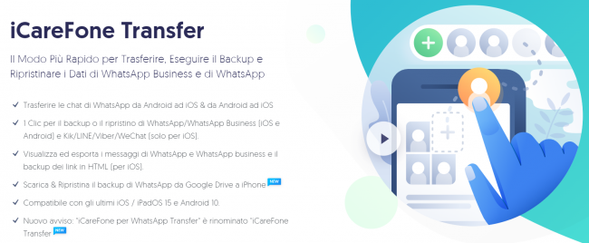 Eseguire backup messaggi WhatsApp PC Windows/Mac iPhone - FrShot_1653549781_