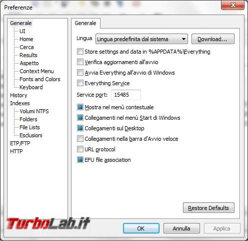 Everything ricerca veloce file non sarà più problema