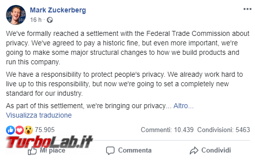 Facebook: accordo FTC ora è ufficiale - Annotazione 2019-07-25 071252