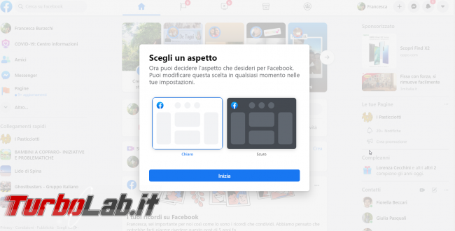 Facebook PC ha cambiato look - FrShot_1593583229
