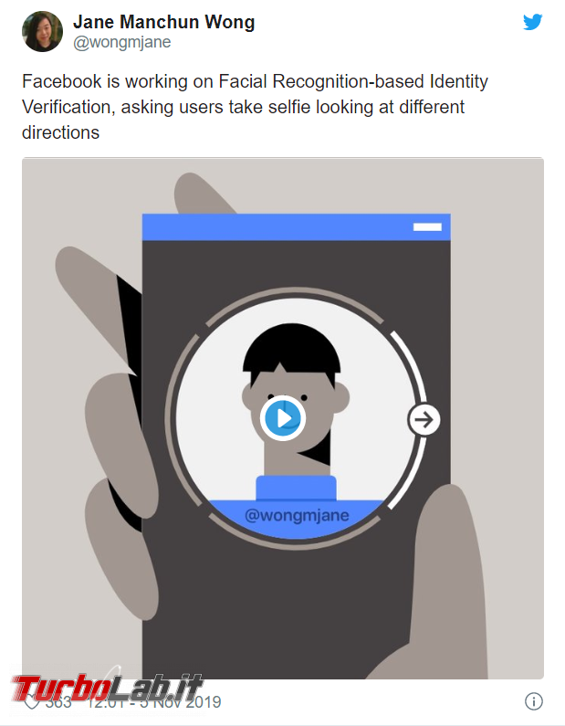 Facebook testa video selfie combattere profili falsi. esclude si tratti riconoscimento facciale - FrShot_1573048841