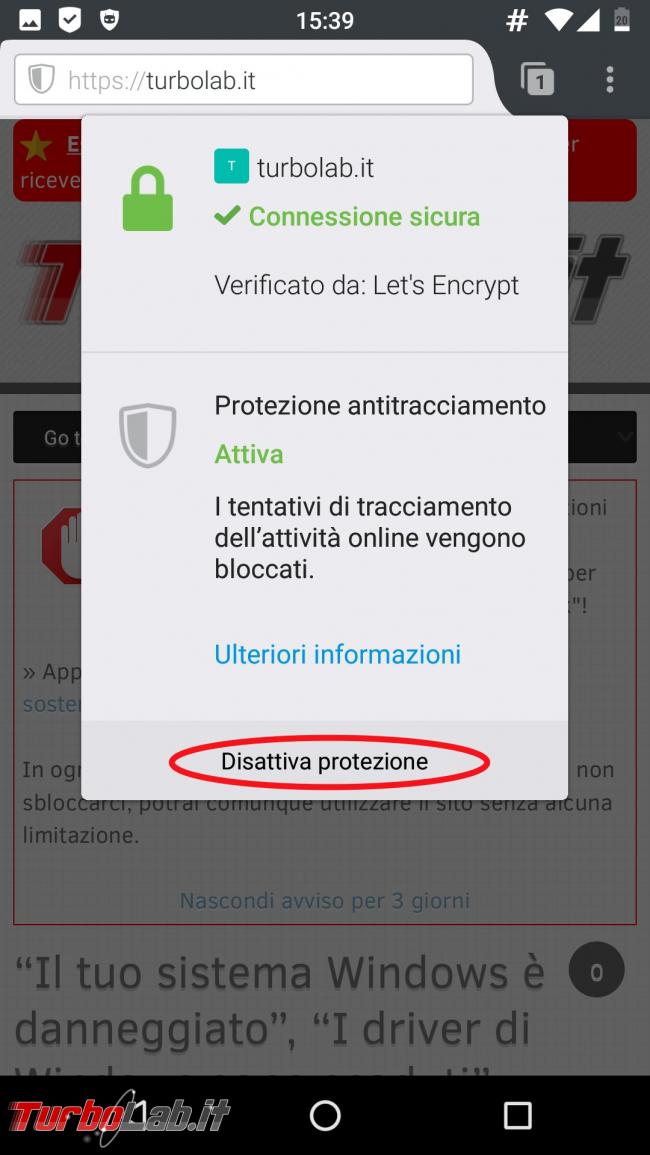 Firefox Android: anti-tracciamento sempre attivo