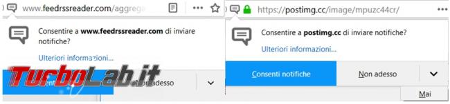 Firefox: come impedire/bloccare richiesta invio notifiche Push
