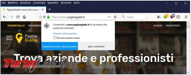 Firefox: come impedire/bloccare richiesta invio notifiche Push