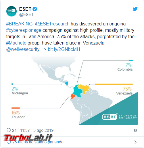 Forze armate venezuelane sotto attacco hacker - Annotazione 2019-08-06 074113