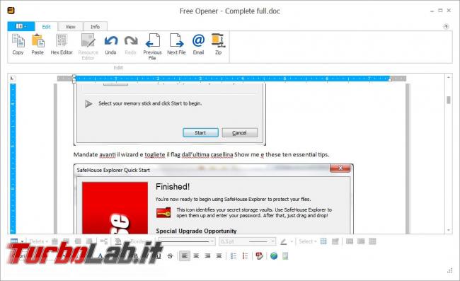 Free Opener, visualizzatore file (quasi) universale