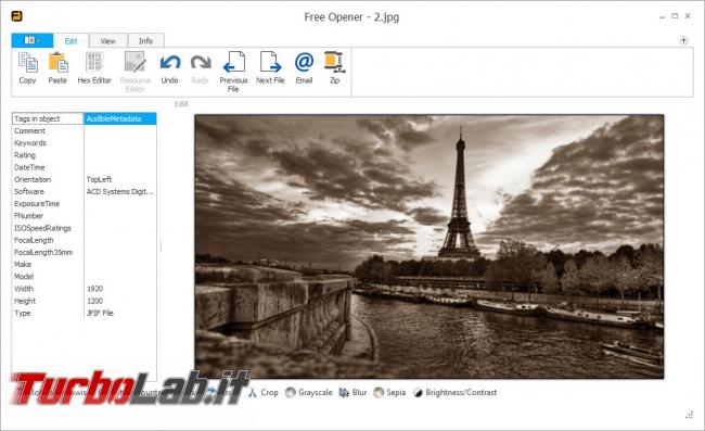 Free Opener, visualizzatore file (quasi) universale