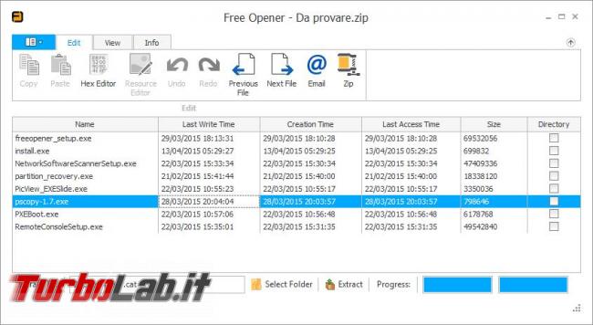 Free Opener, visualizzatore file (quasi) universale