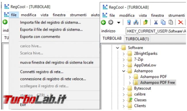 gestione registro configurazione Windows non sarà più problema Regcool