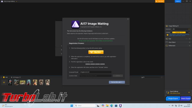 Giveaway: Aiarty Image Matting (49 $) è regalo (numero licenze limitato)