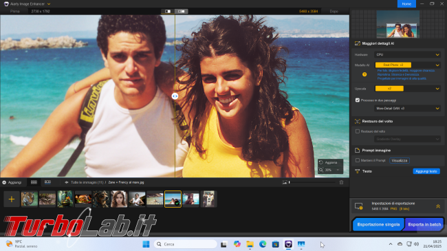 Giveaway! Come ingrandire migliorare foto Aiarty Image Enhancer ( locale, senza cloud)