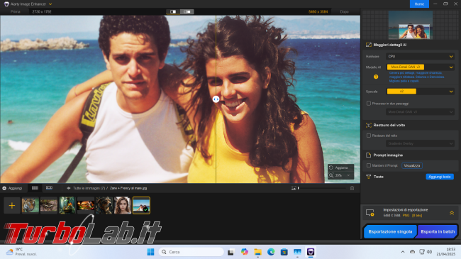 Giveaway! Come ingrandire migliorare foto Aiarty Image Enhancer ( locale, senza cloud)