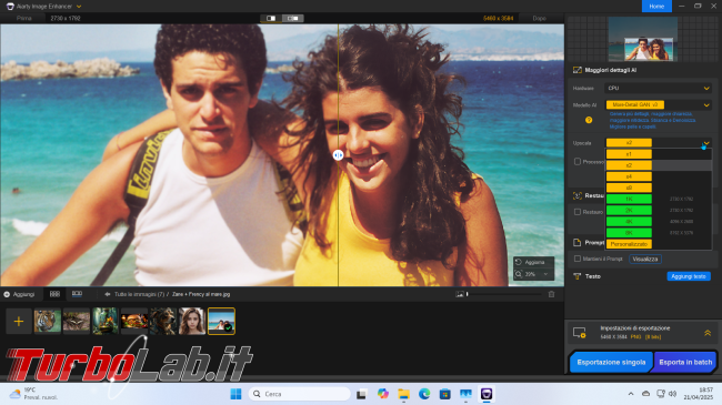 Giveaway! Come ingrandire migliorare foto Aiarty Image Enhancer ( locale, senza cloud)