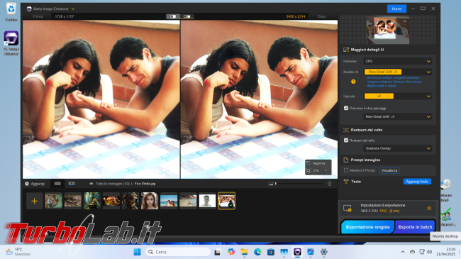 Giveaway! Come ingrandire migliorare foto Aiarty Image Enhancer ( locale, senza cloud)