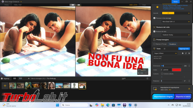 Giveaway! Come ingrandire migliorare foto Aiarty Image Enhancer ( locale, senza cloud)