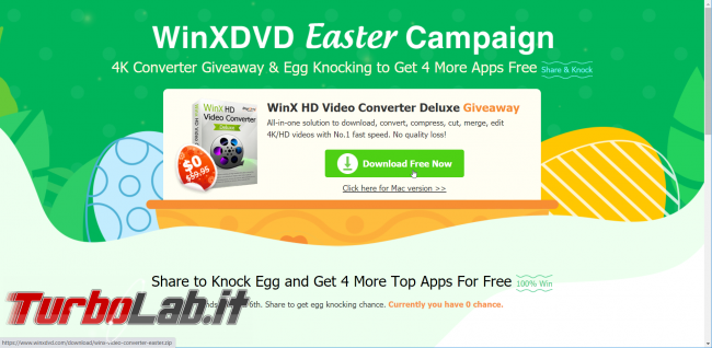Giveaway Pasqua: WinX HD Video Converter Deluxe altri 4 programmi sono regalo