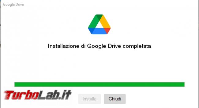 Google Backup and Sync Google Drive for desktop: mini-guida veloce transizione necessaria, indolore - Google Drive_002-001_ITA