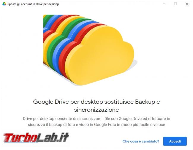 Google Backup and Sync Google Drive for desktop: mini-guida veloce transizione necessaria, indolore - Google Drive_007_ITA_[compare automaticamente dopo il processo di autenticazione da dentro il browser]